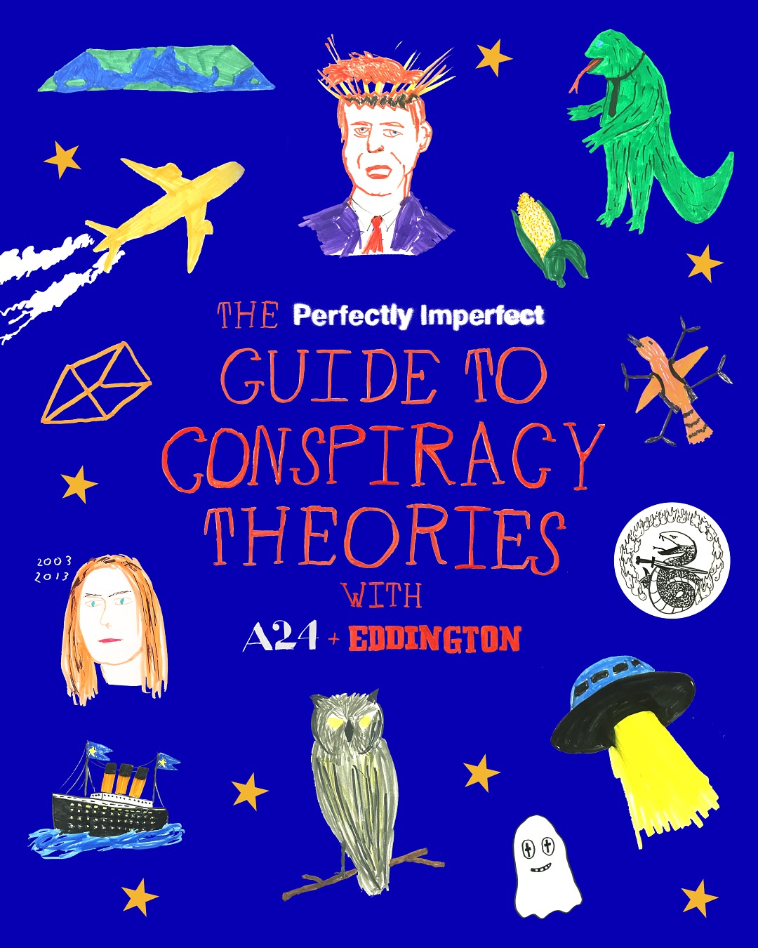 A24 × Perfectly Imperfect — Guide to Conspiracy Theories cover