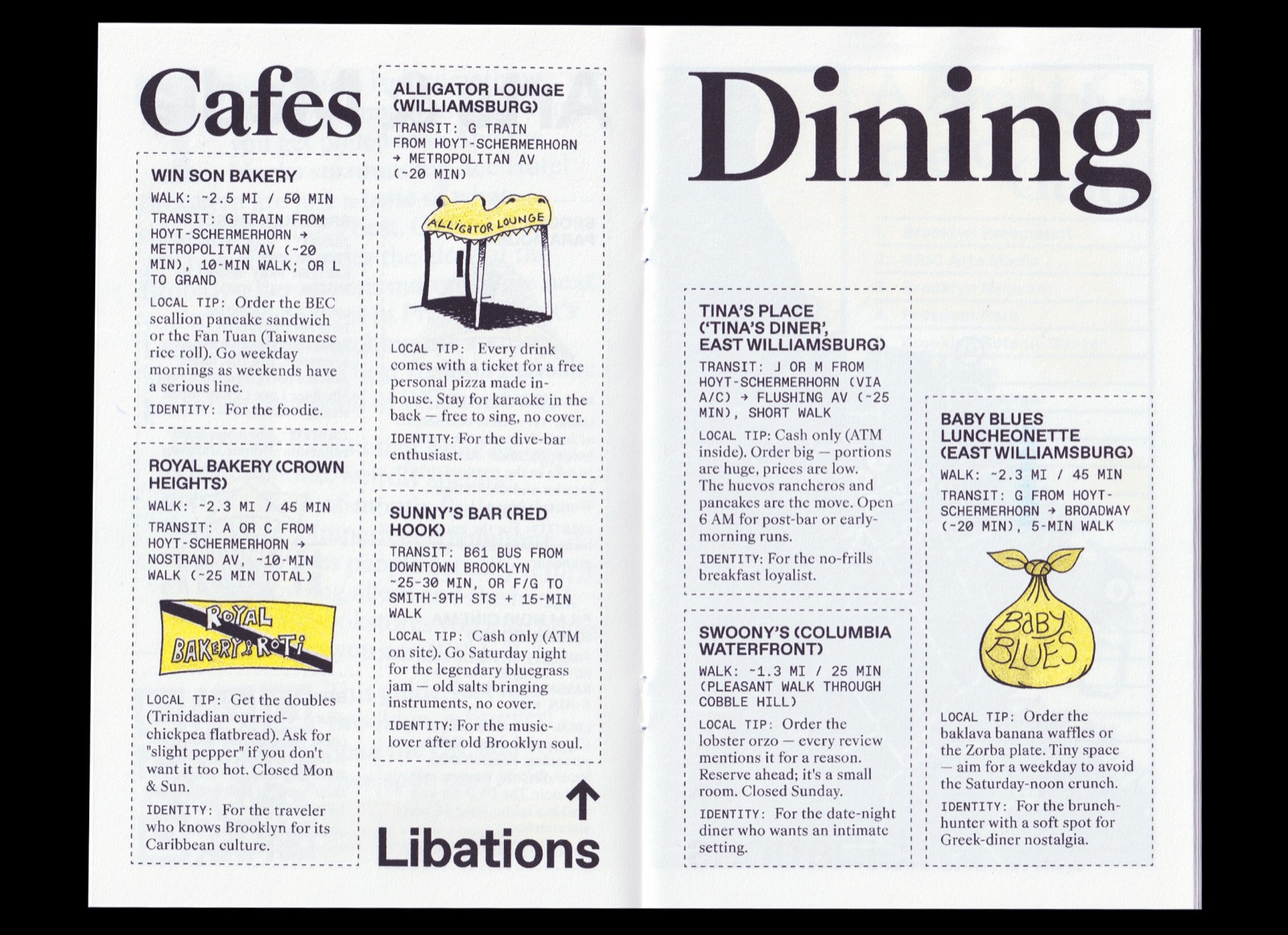 The Local’s Guide to Brooklyn — interior spread