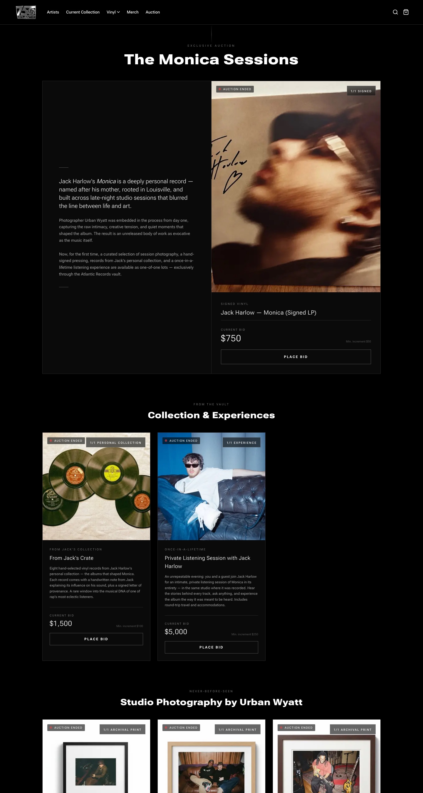 Atlantic Records — vinyl vault auction